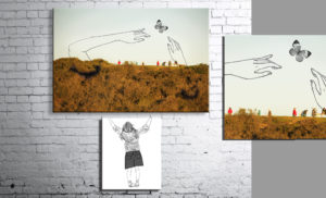 tecnica mista golsa golchini vendita arte online zoom on art