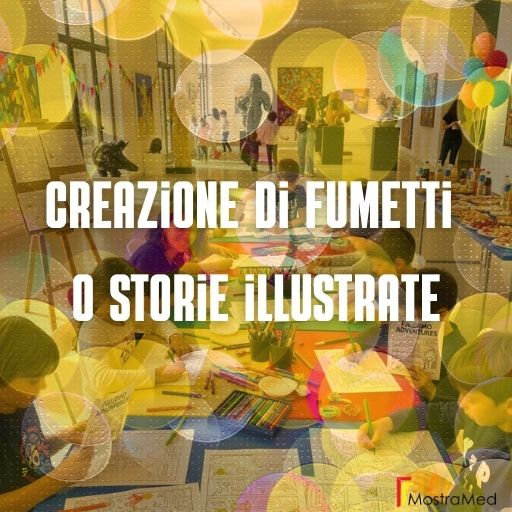 eventi in galleria a palermo festa per bambini in galleria a palermo, festa artistica per bambini creazioni di fumetti o storie