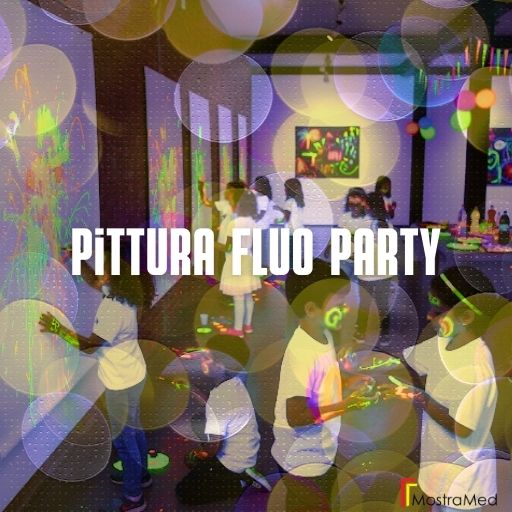 eventi in galleria a palermo festa per bambini in galleria a palermo, festa artistica per bambini party fluo in galleria