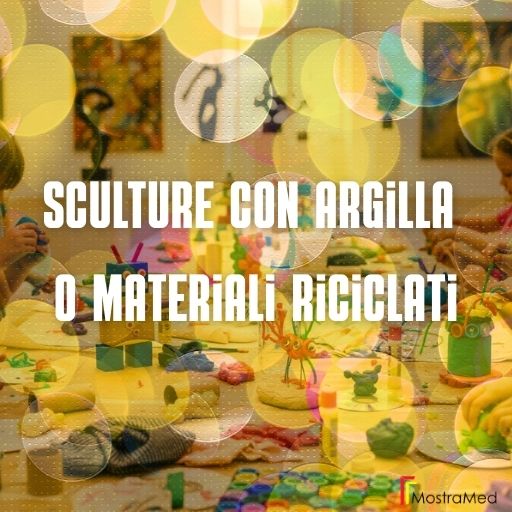 eventi in galleria a palermo festa per bambini in galleria a palermo, festa artistica per bambini sculture con argilla e materiali
